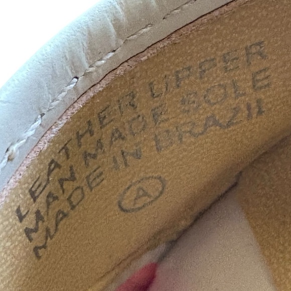 ETIENNE AIGNER women’s party peep toe heels color cream sz 8.5 leather preloved - Picture 7 of 8